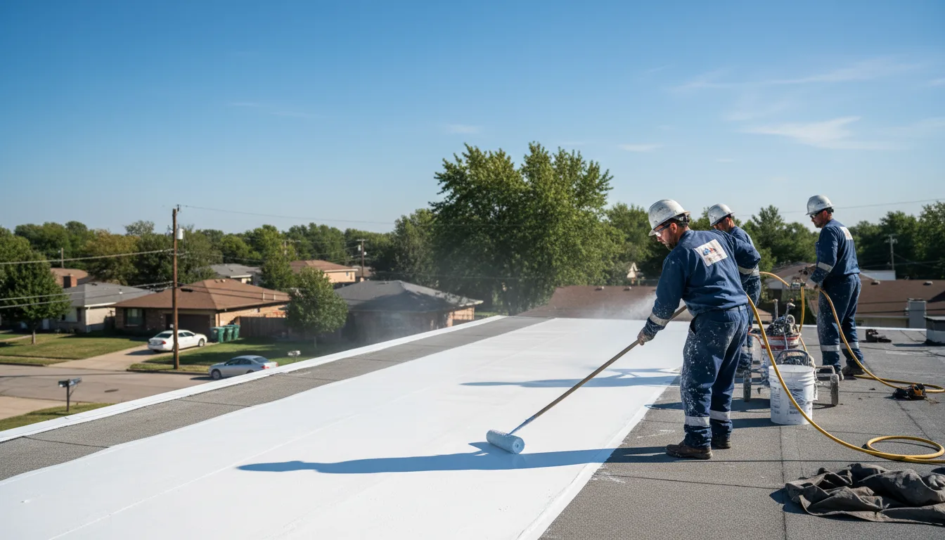 Commercial roof coating in Marlin, WA near me